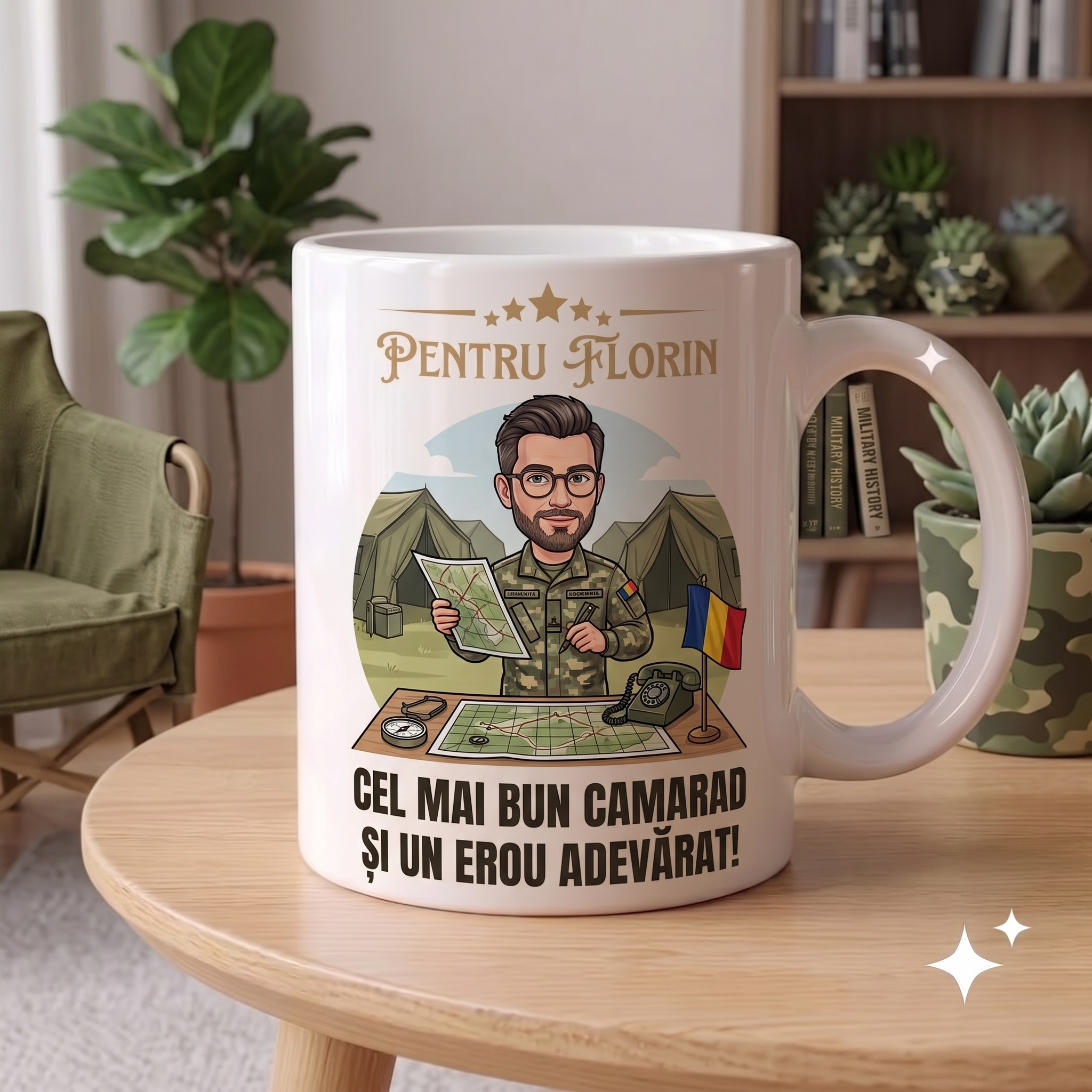 Cană Personalizată cu Poză și Mesaj — Cadou Militar MAPN - ArtisimoGifts