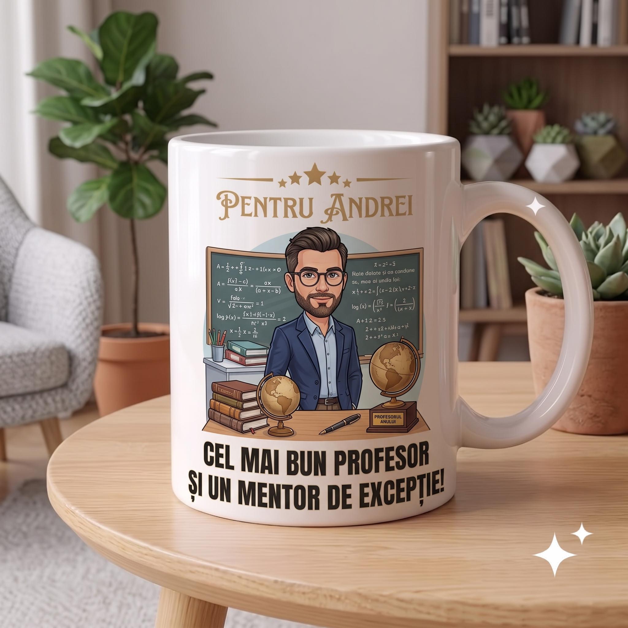 Cană Personalizată cu Poză și Mesaj — Cadou Profesor - ArtisimoGifts