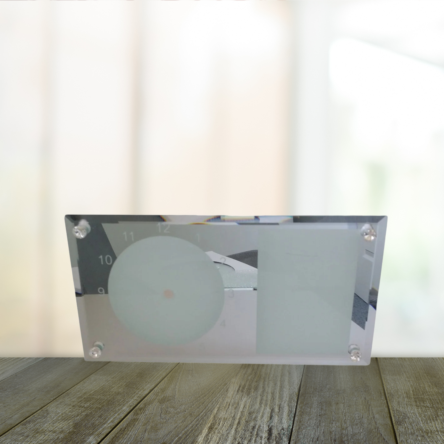 Ceas sticla personalizat Drepthungi cu 2 poze - ArtisimoGifts