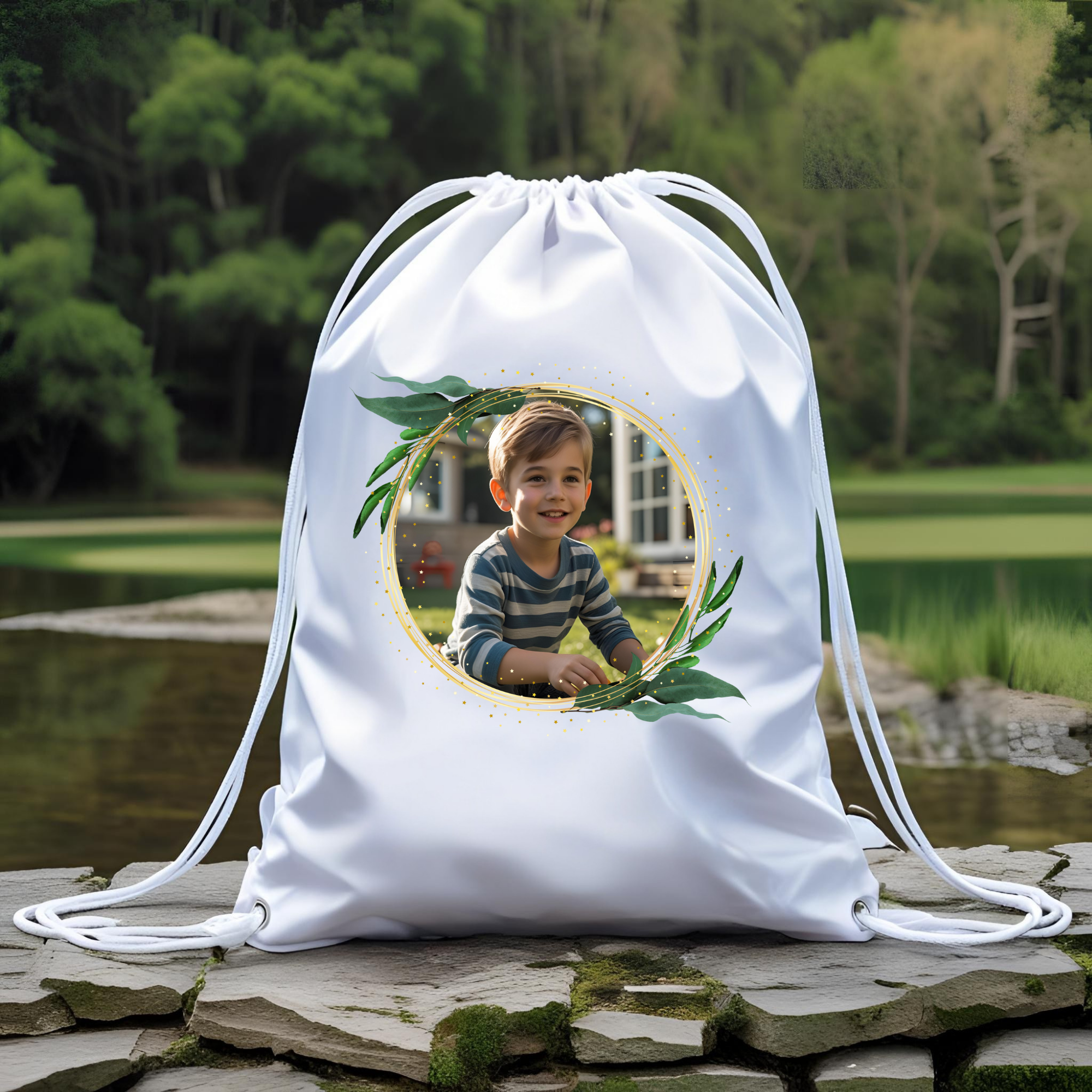 Rucsac personalizat model Frunza - ArtisimoGifts