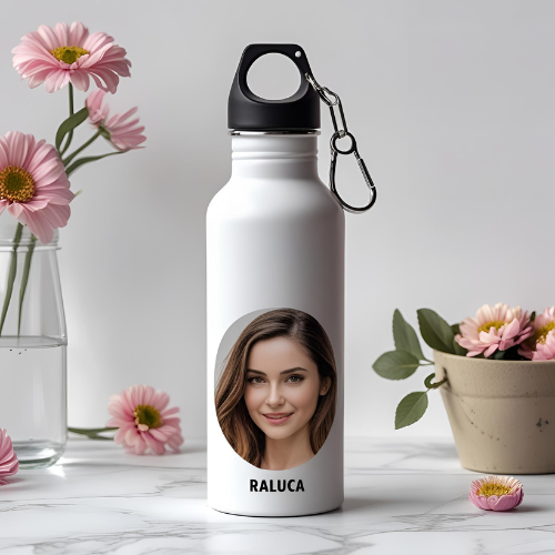 Bidon sport cu poza si text - ArtisimoGifts