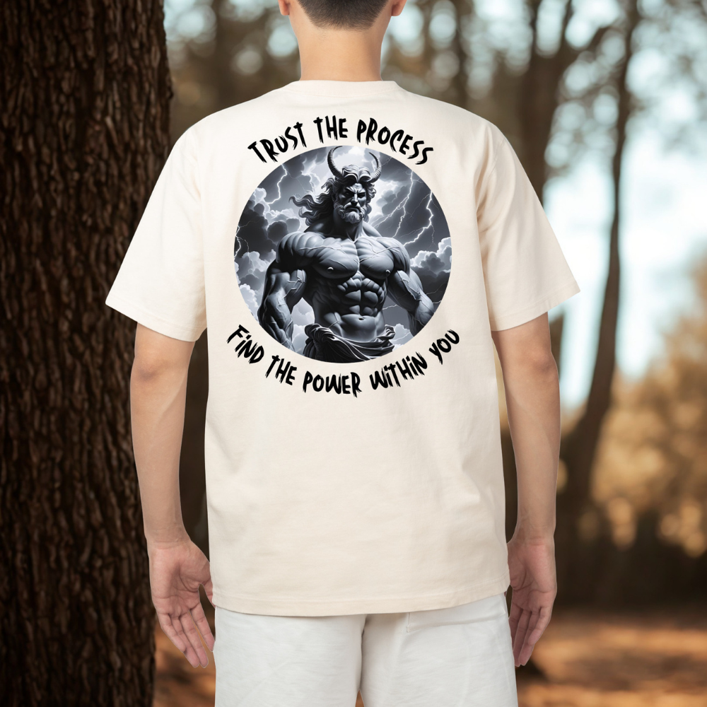 Tricou Personalizat Mesaj — Trust the process