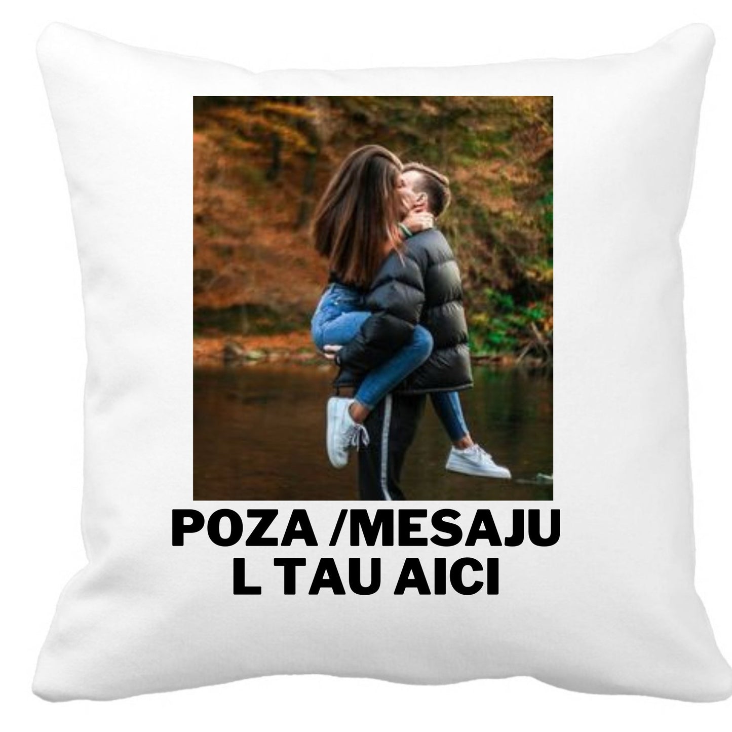 Husa perna alba mata Personalizata - ArtisimoGifts